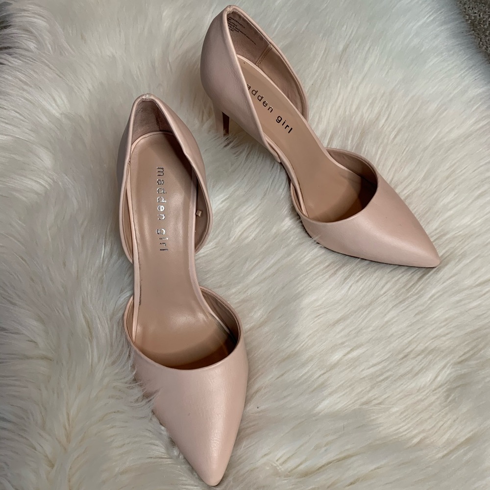 Matte nude Steve Madden heels